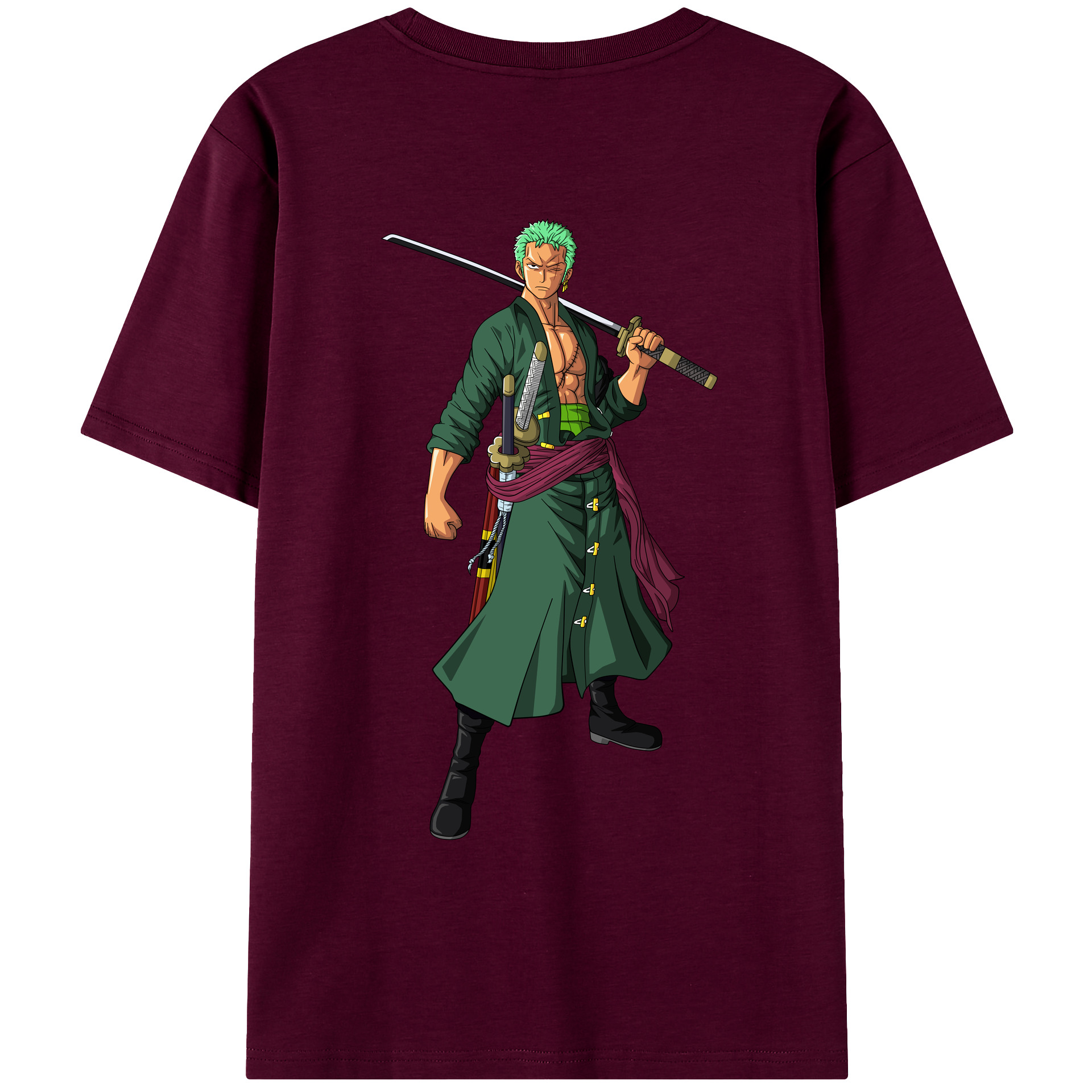ワンピース ロロノア・ゾロ ONE PIECE Roronoa Zoro レディース半袖Tシャツ(バックプリント)